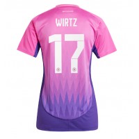Fotbalové Dres Německo Florian Wirtz #17 Dámské Venkovní ME 2024 Krátký Rukáv